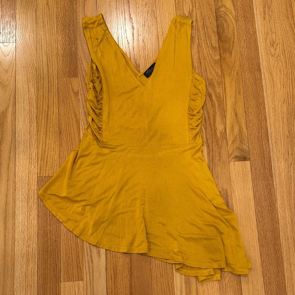 Mustard Yellow Sleeveless Top